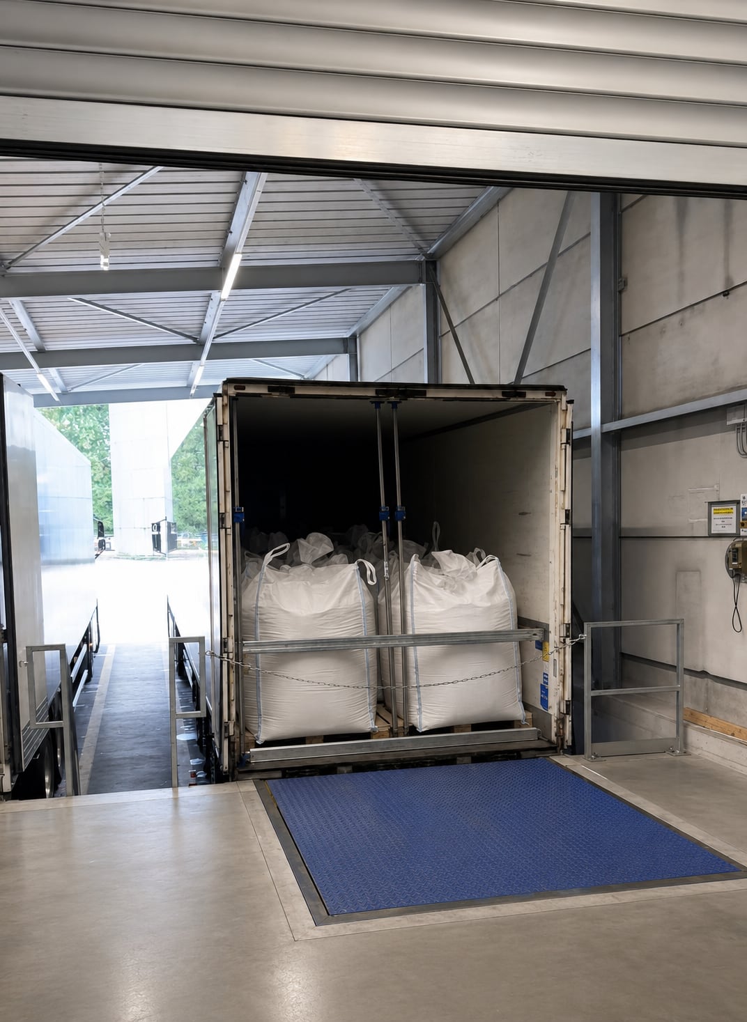 LKW an der Laderampe